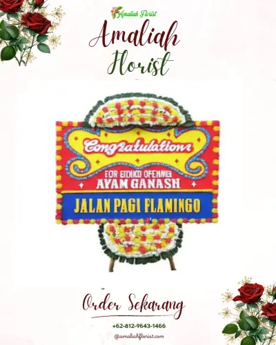 Bunga Papan Congratulation di Menteng Palangkaraya